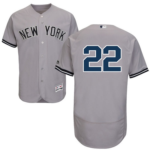 Men's None Gray 2024 premium Jacoby Ellsbury #22 comfortable Jersey