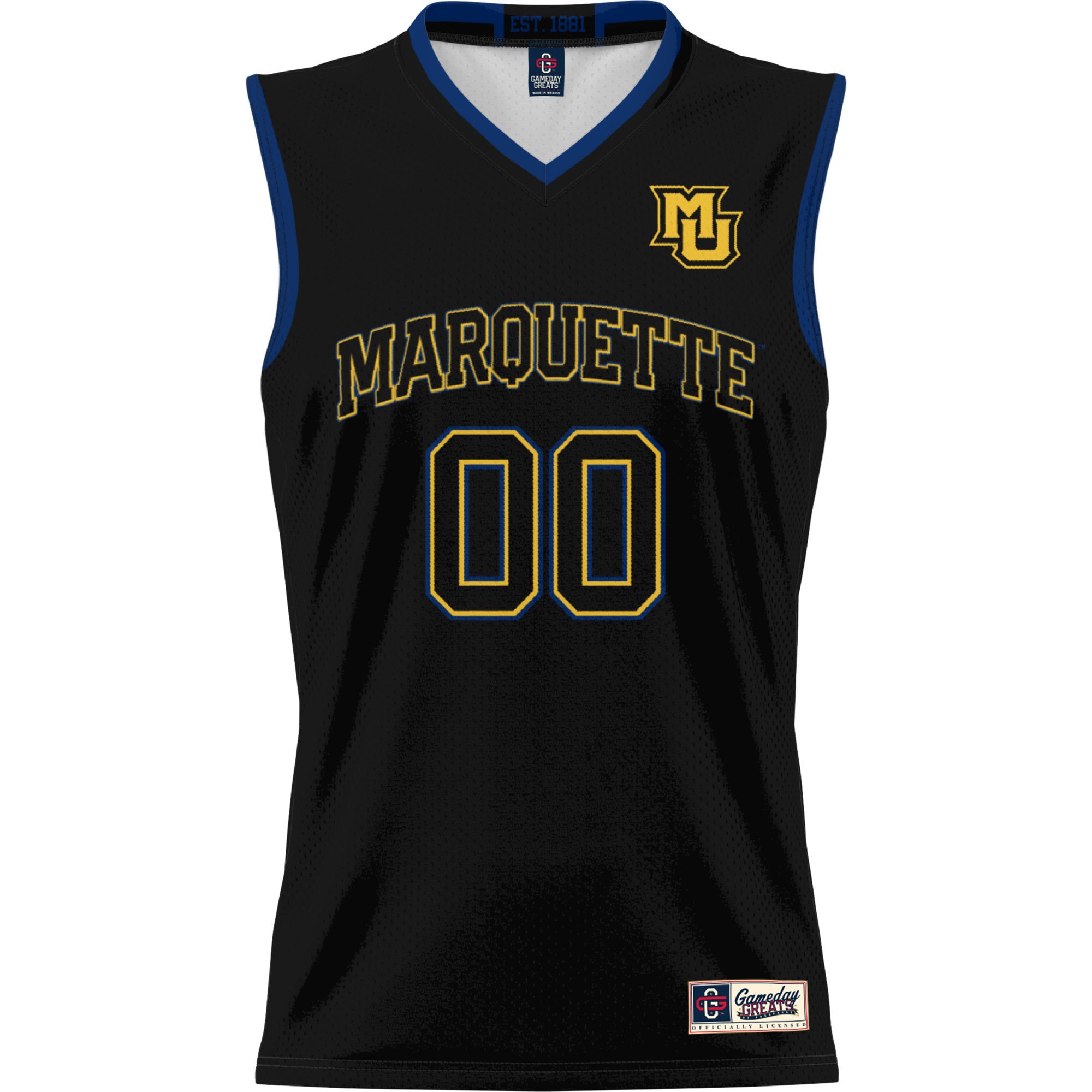 [DDG] Marquette Golden Eagles GameDay Greats Youth NIL Pick-A-Player Lightweight Women's Basketball Jersey - Black