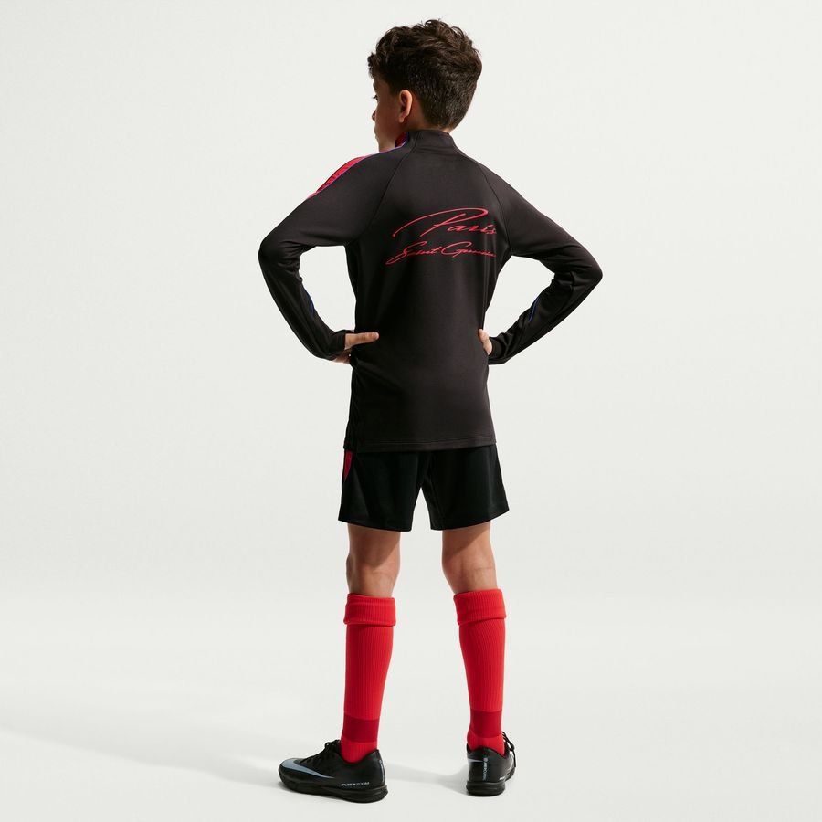 [EFKS] Paris Saint Germain Shorts Dri FIT Strike Black/Global Training Kids Red Uniform