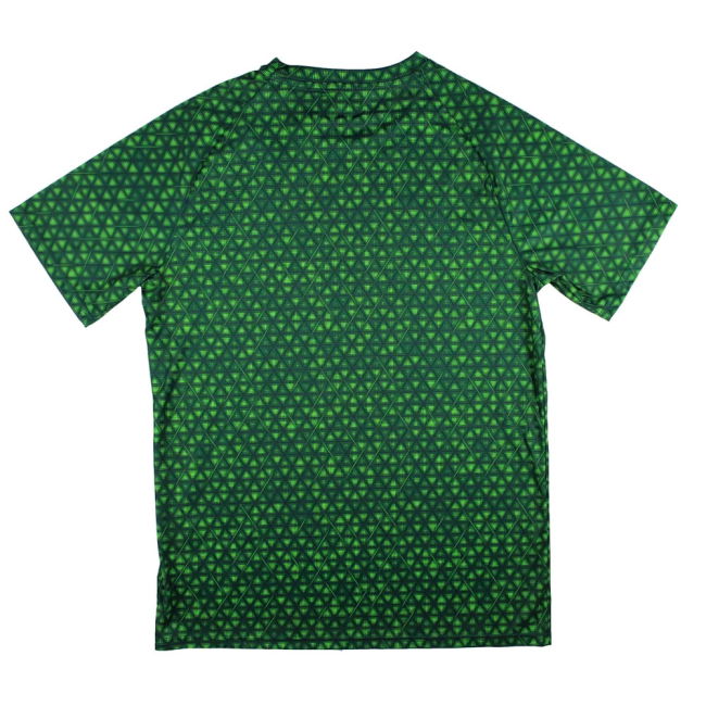 2025-2026 Man City Warm Up Jersey (Green Terrain) - Kids