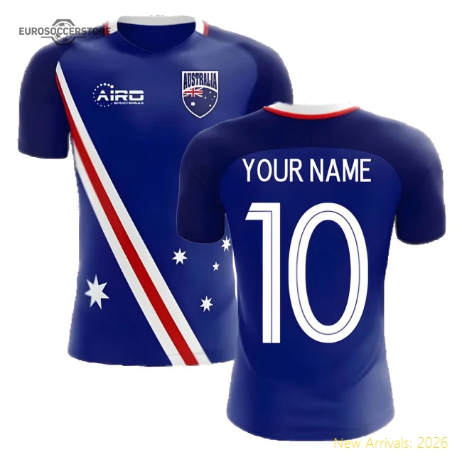 2025-2026 Australia Flag Away Concept Football Shirt (Your Name)