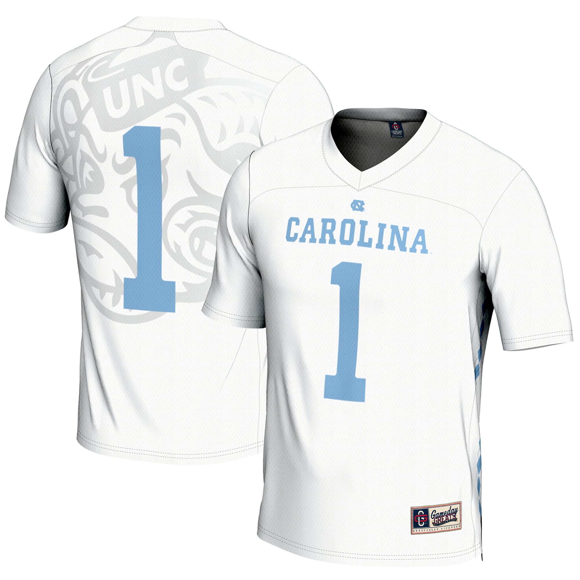 [NJP] Women's North Carolina Tar Heels GameDay Greats Lightweight Men's Lacrosse Jersey - White