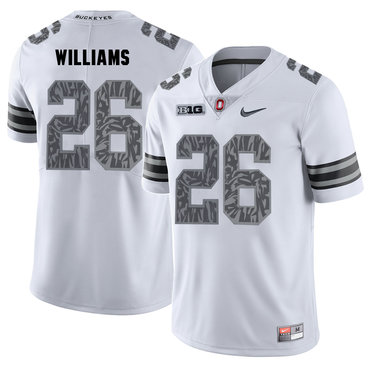 Men's OSU Ohio White 2024 team authorized Antonio Williams #26