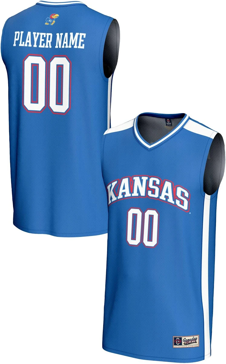 [DDG] Kansas Jayhawks GameDay Greats NIL Lightweight Women's Basketball Fashion Jersey - Royal