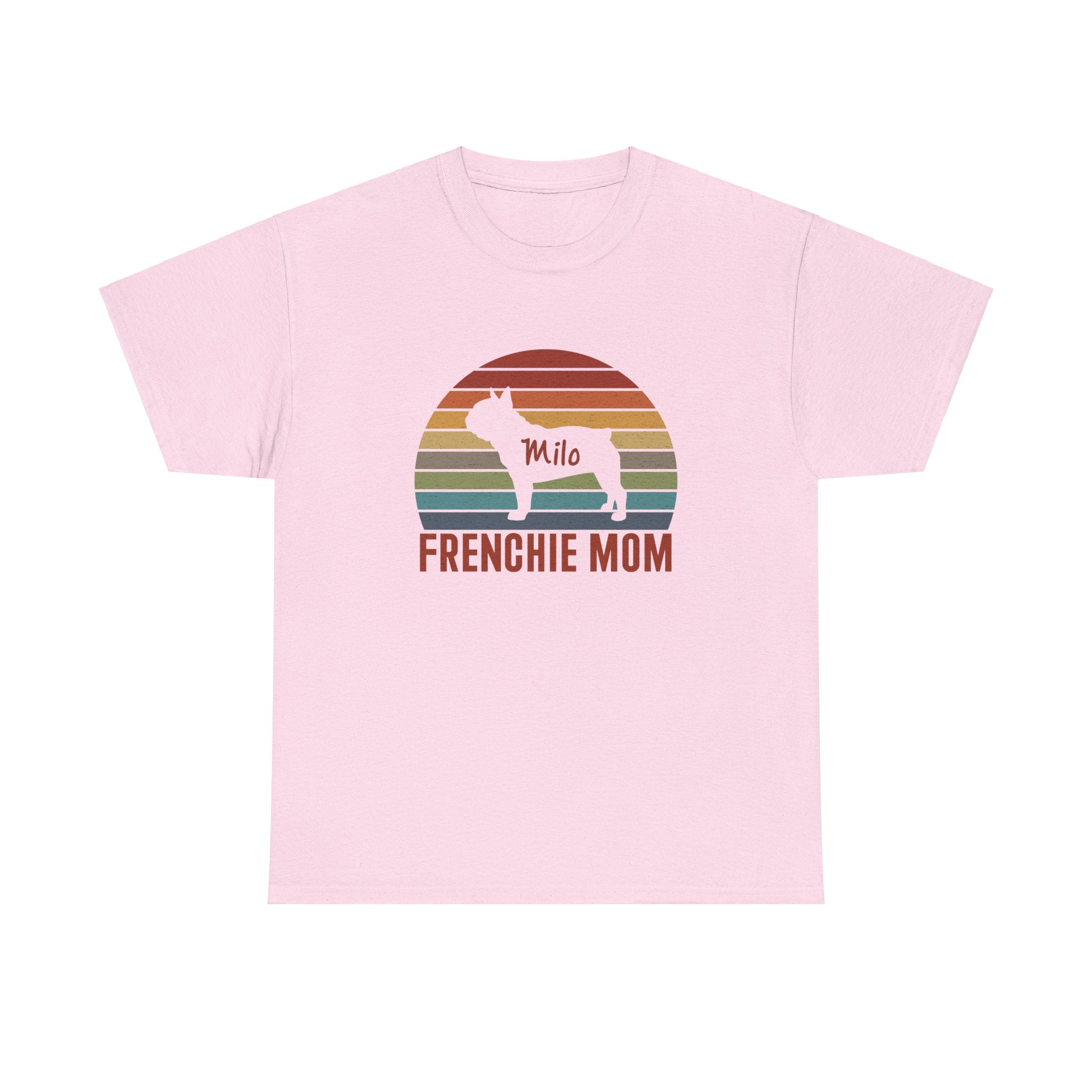 French Bulldog Frenchie Mom Custom T Shirt With Frenchie Name Durable Dog Item