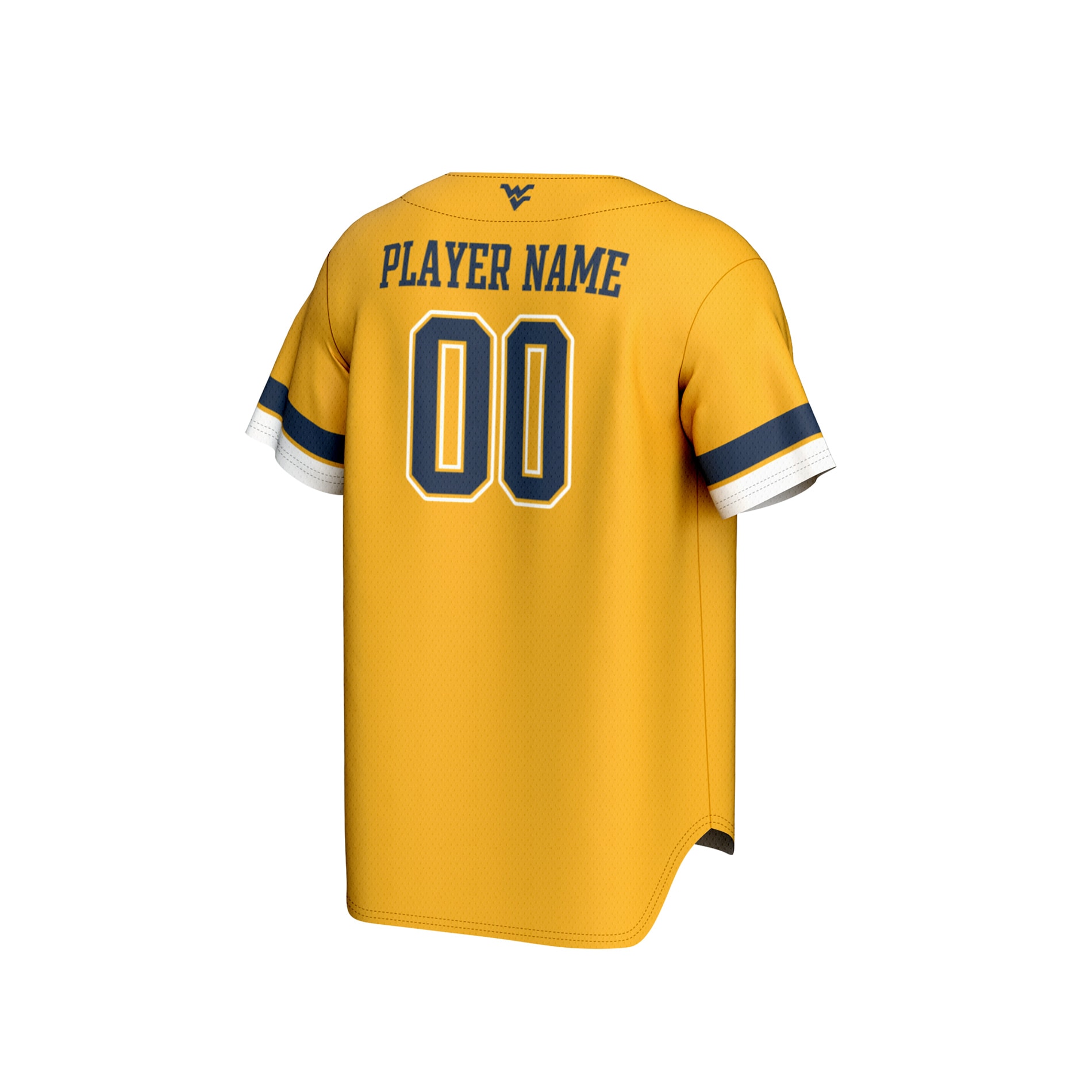 [NJP] West Virginia Mountaineers GameDay Greats Unisex Personalized Collegiate Baseball Fashion Jersey - Gold