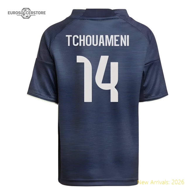 Performance 2025-2026 Real Madrid Away Mini Kit (Tchouameni 14)