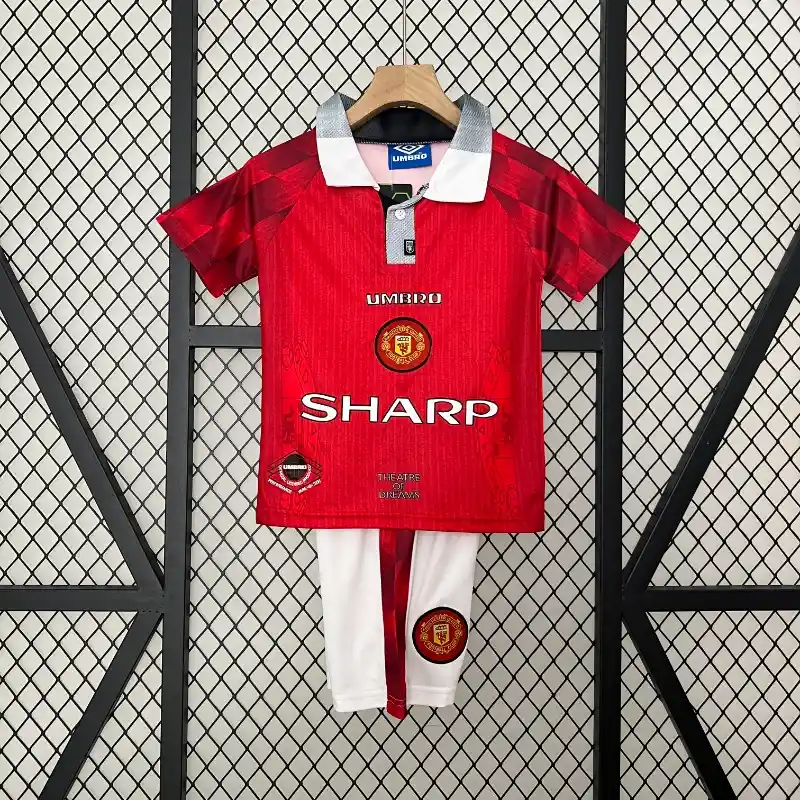 1996-1997 Kids Manchester United Jersey retro kit