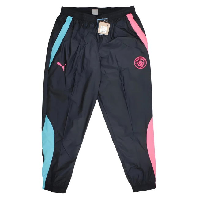 2023-2024 Man City Pre-Match Woven Pant (Dark Navy) (Match Day)