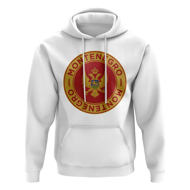 Montenegro Football Badge Hoodie (White) Netherlands Euro