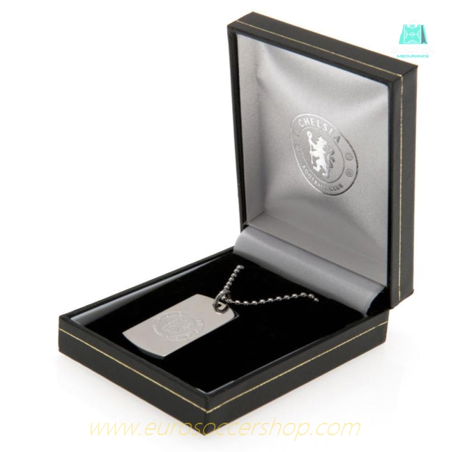 Chelsea FC Engraved Dog Tag & Chain
