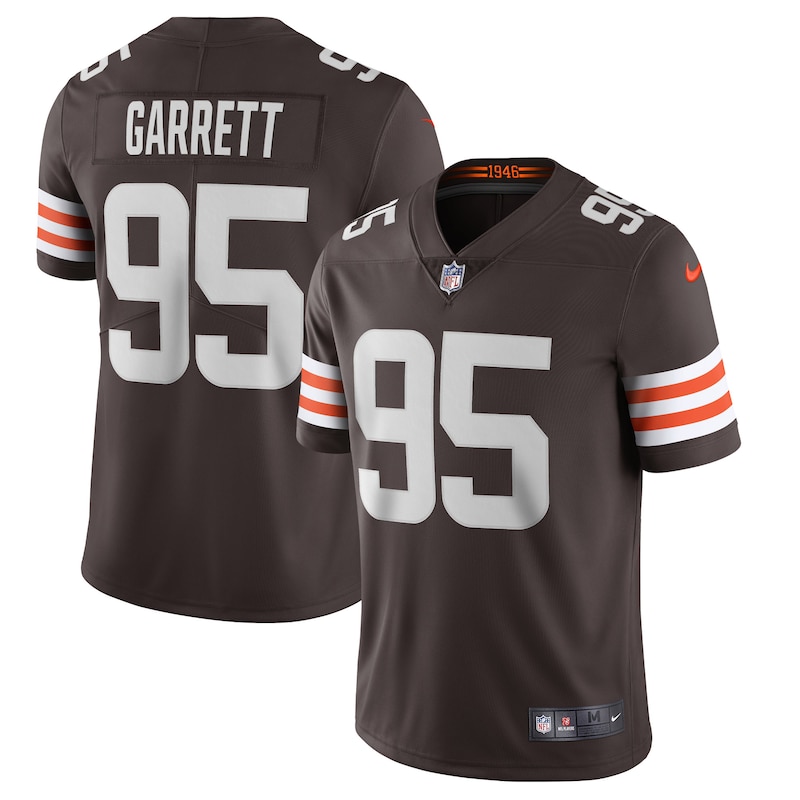 None Myles Garrett CLE Browns Premium Material Game-Day Essential