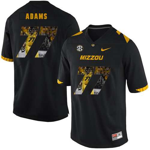 Men's None Black 2024 home jersey Paul Adams #77 embroidered Jersey
