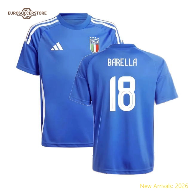 Kid-approved Football Team Kids Jersey Barella 2024-2025 Dri-fit