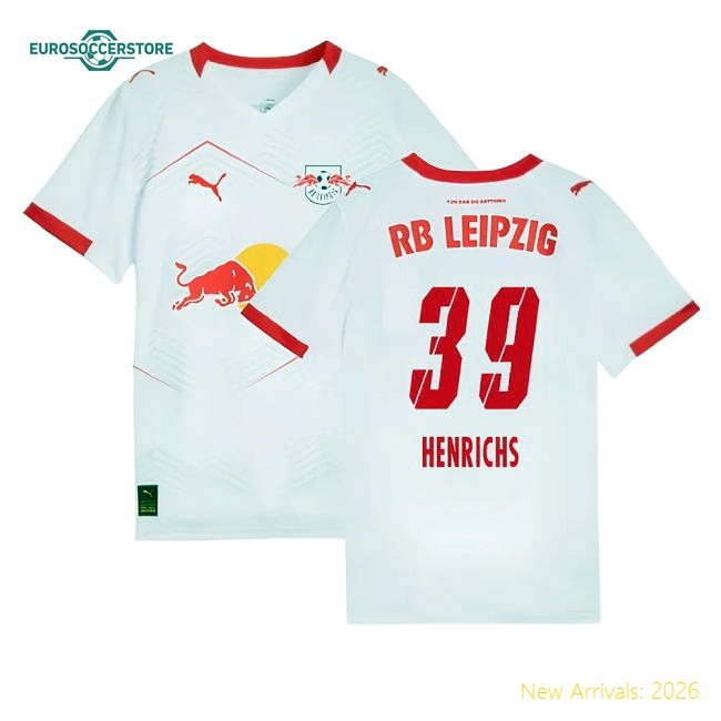 2025-2026 Red Bull Leipzig Home Shirt (Kids) (Henrichs 39)