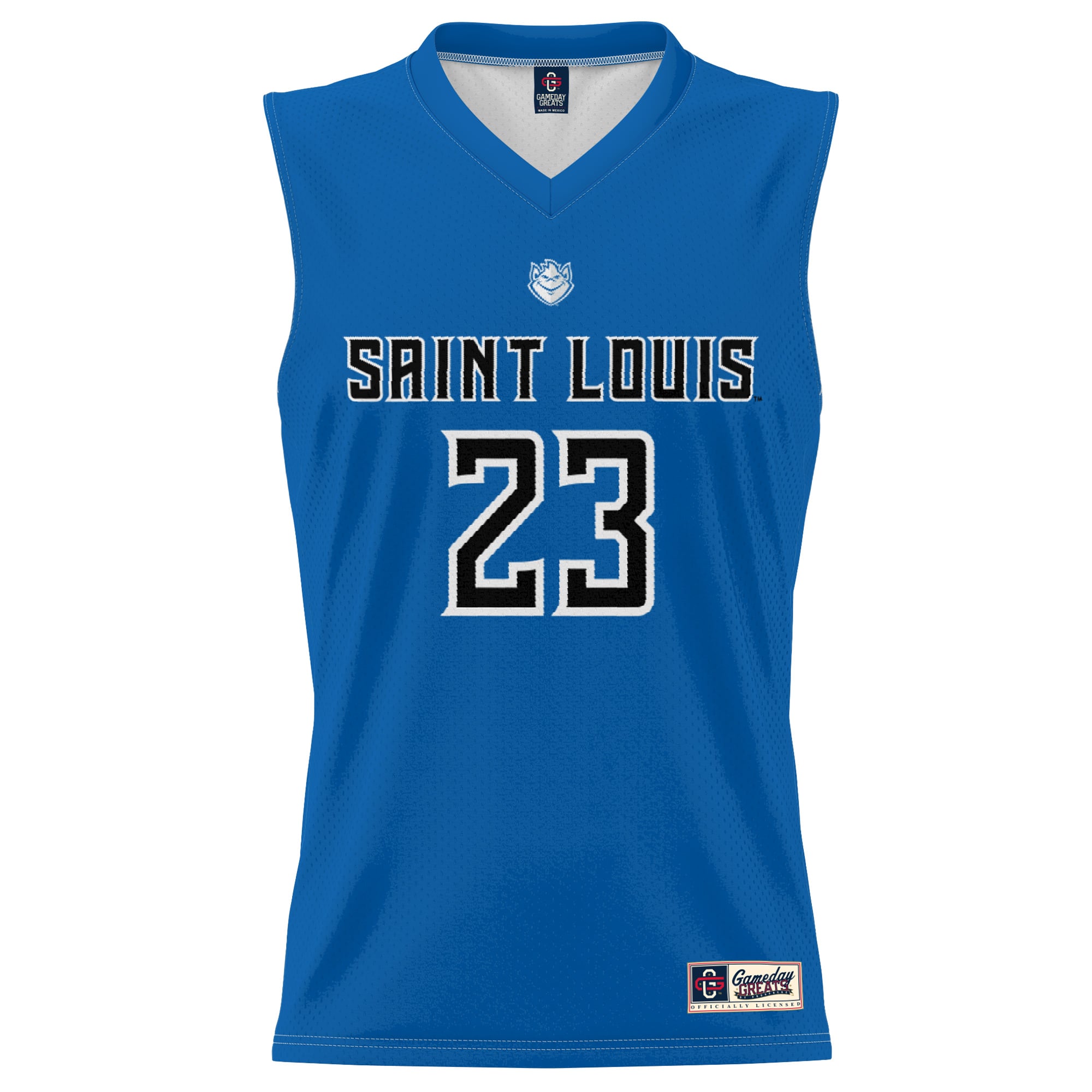 #23 Saint Louis Billikens GameDay Greats Unisex Lightweight Basketball Jersey - Blue