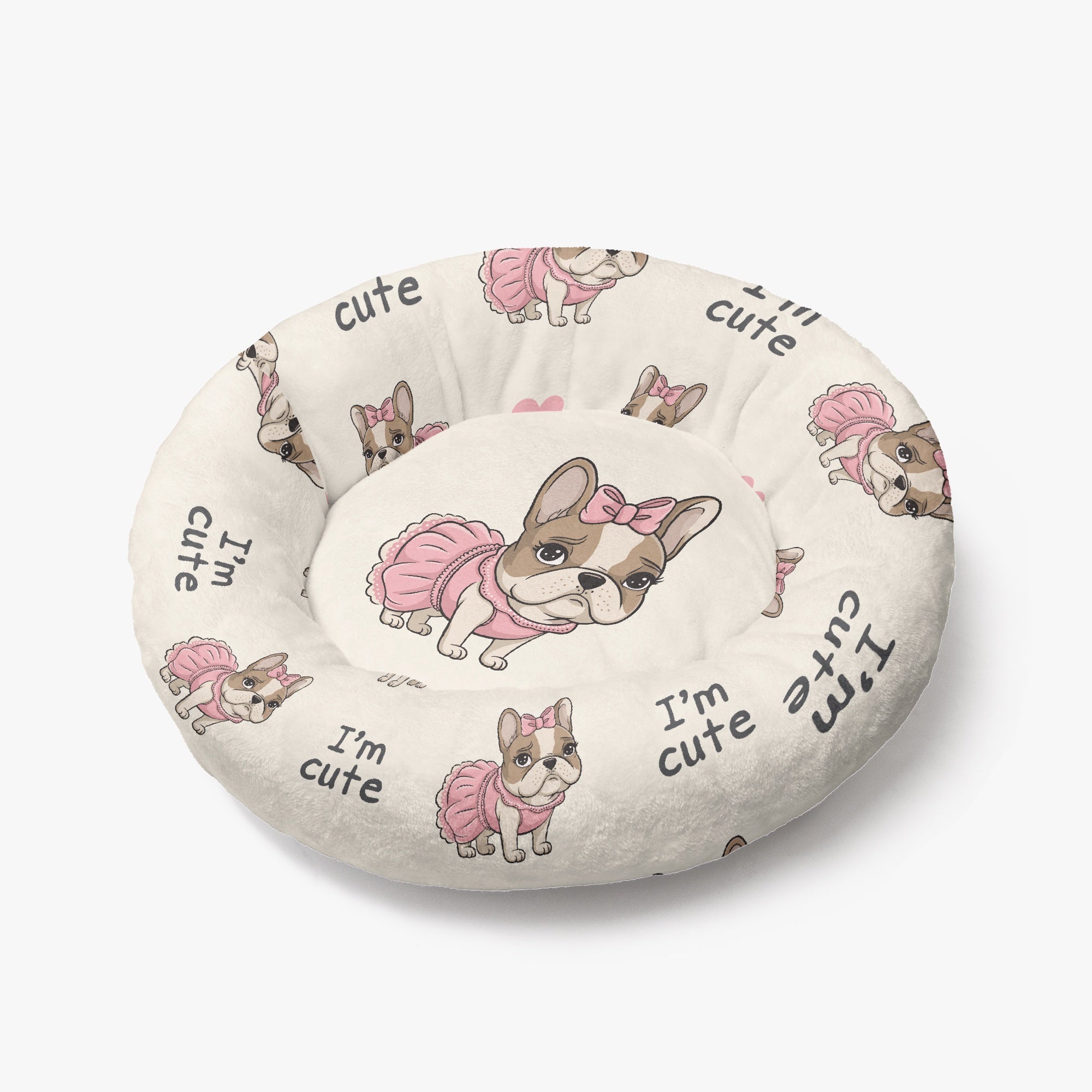 French Bulldog Potato Cloud Comfort Frenchie Bed | Anti Anxiety French