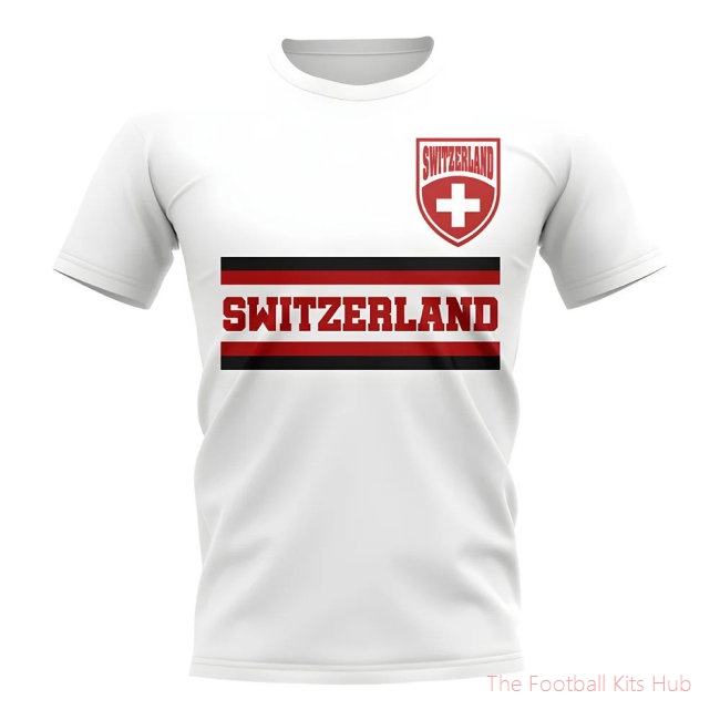 Switzerland Core Football Country T-Shirt (White)