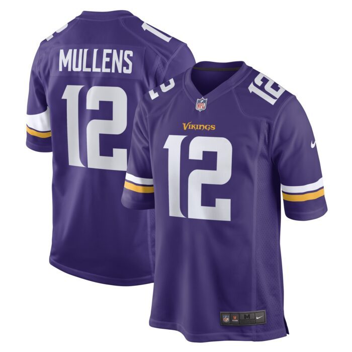 Men's Minnesota Vikings Nick Mullens Nike Purple Game Play...