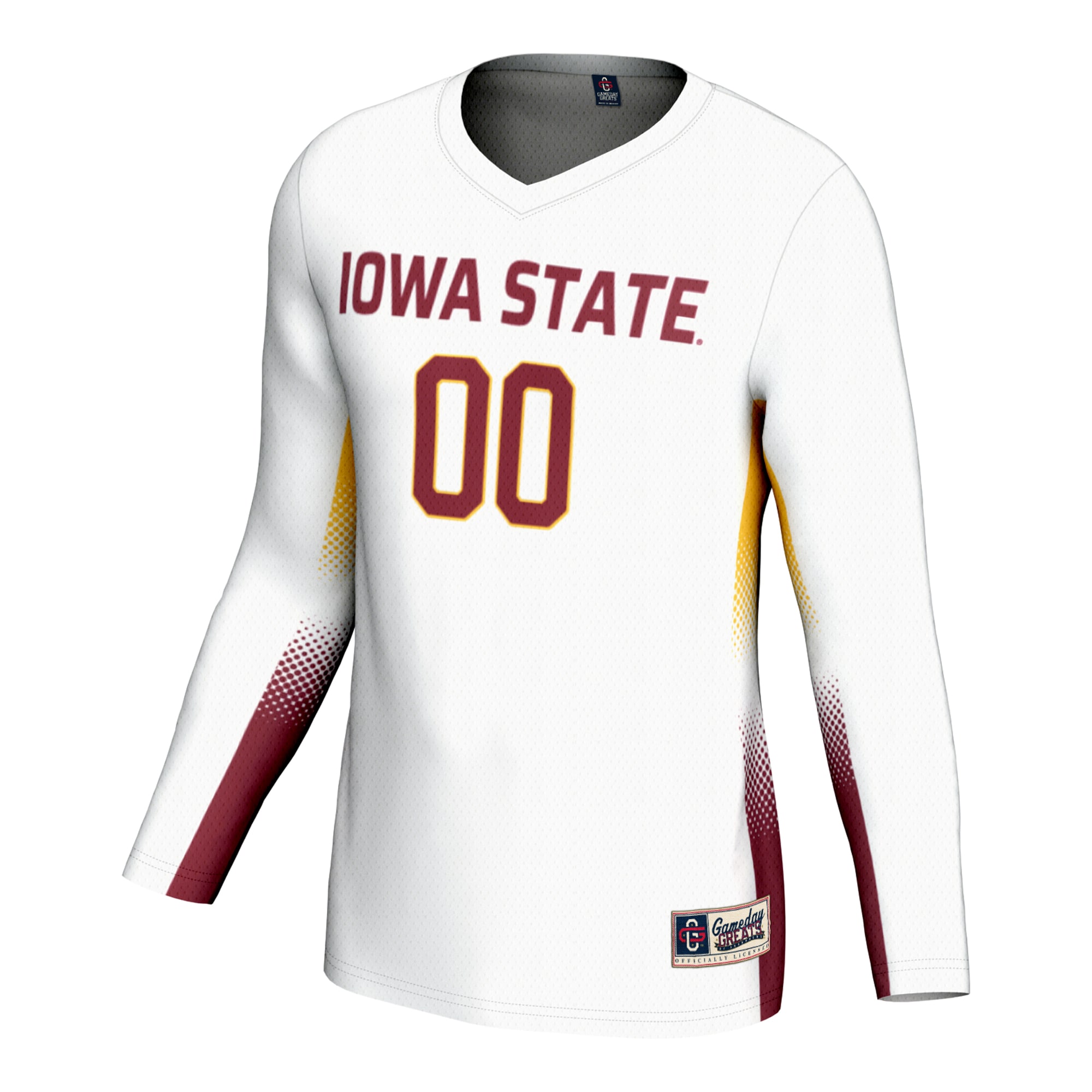[DDG] Iowa State Cyclones GameDay Greats Unisex NIL Lightweight Volleyball Jersey - White