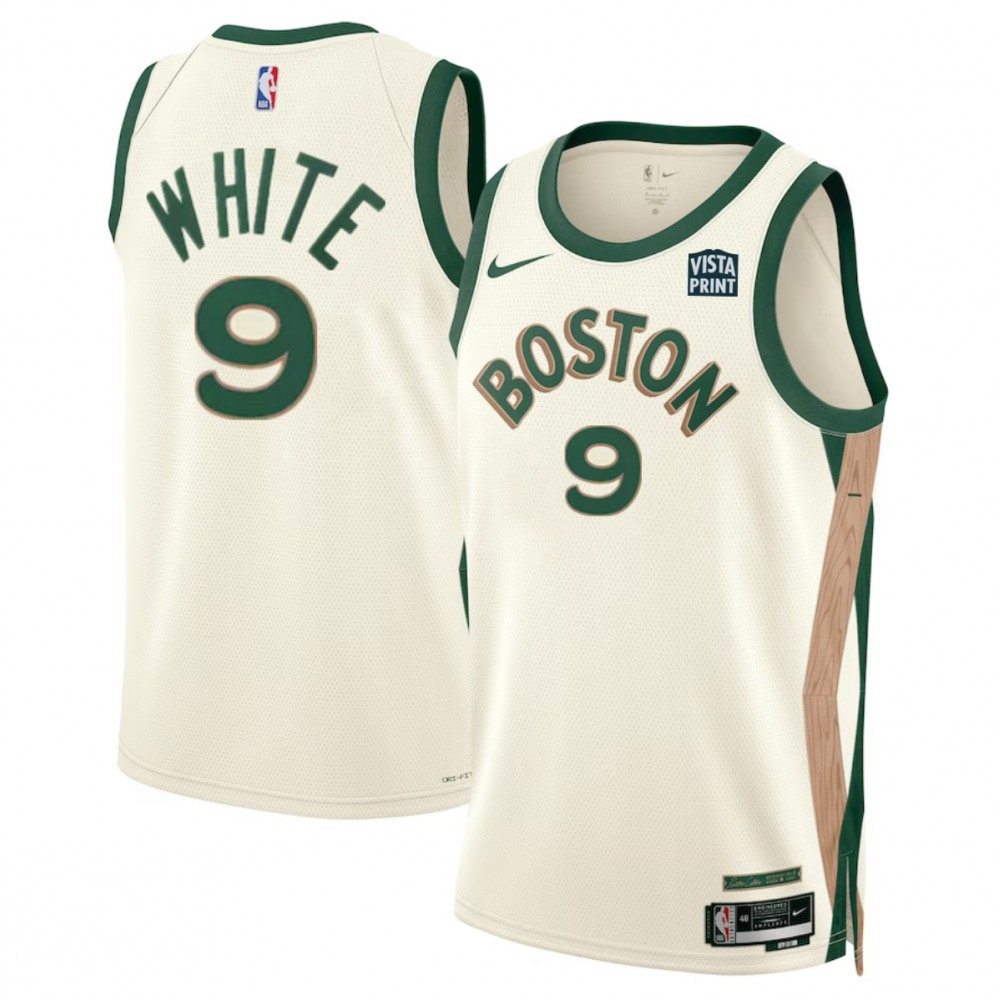 Boston Celtics 9 White Jersey City Edition - Basketball Fan Gear