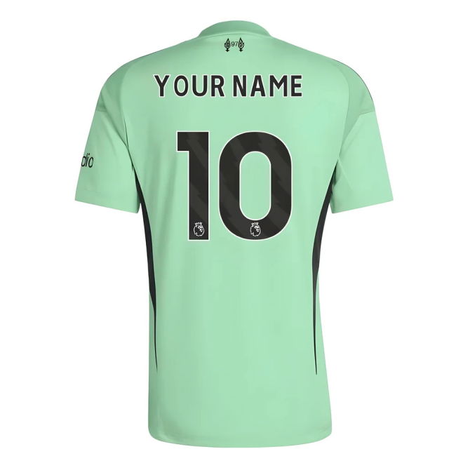 2025-2026 Liverpool Home Goalkeeper Shirt (Glory Mint) (Your Name) ...