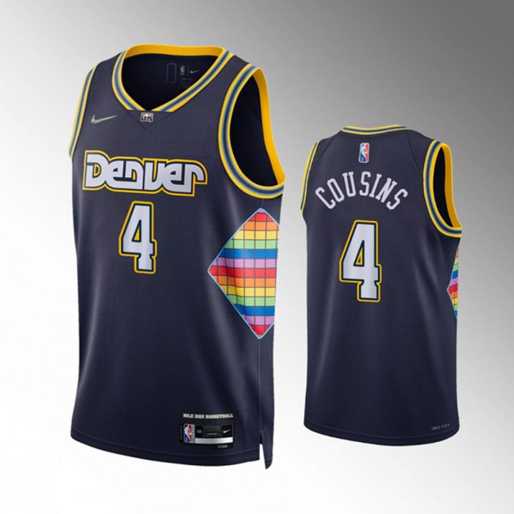 Performance Denver Nuggets 4 Navy Jersey City Edition - Basketball Fan Gear
