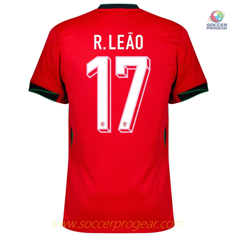Portugal Home Team Soccer Shirt 2024-2025 Edition Season LEAO