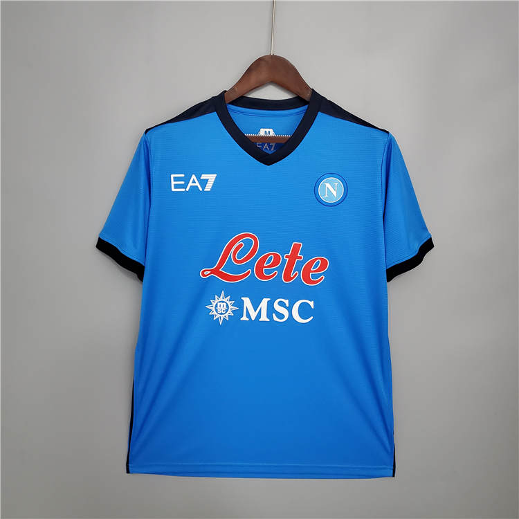 Napoli 21-22 Home Blue Soccer Jersey Football Shirt - Official