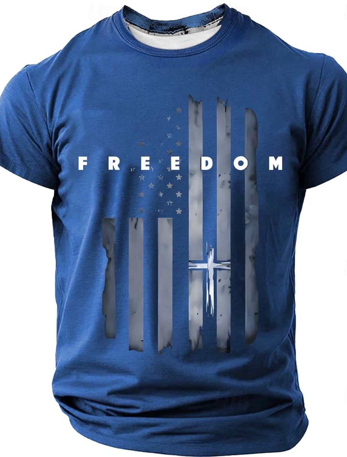 4th of July 2026 250th Memorial Day Men's 3D Print US Flag Crew Neck Short Sleeve T-Shirt Daily Street