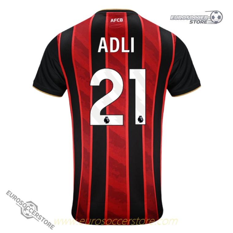 AFC Bournemouth 21 Home ADLI Football Jersey for the 25-26 Season
