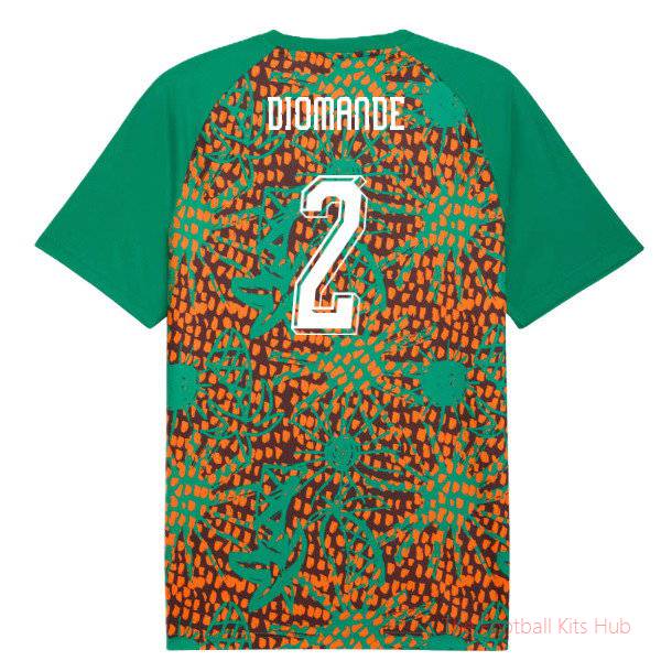 2026-2027 Ivory Coast Warm Up Jersey (Sport Green) (Diomande 2)