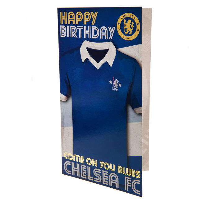 football shirt Chelsea FC Retro Shirt Birthday Card