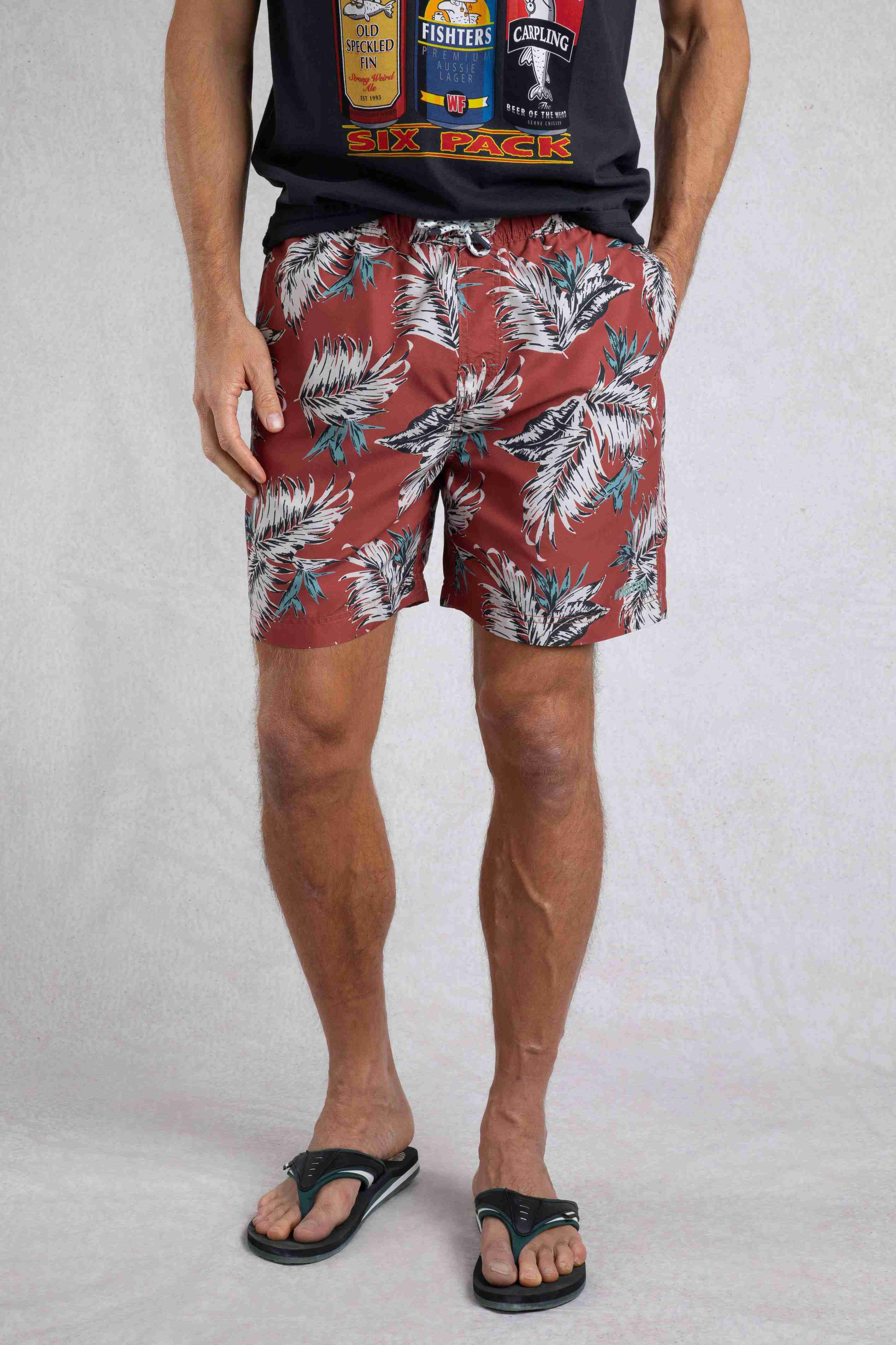 Belukha Printed Swim Shorts Paprika