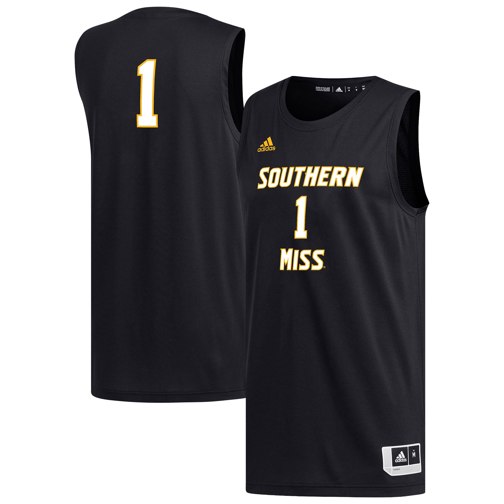 [DDG] Youth Southern Miss Golden Eagles Replica Basketball Jersey - Black