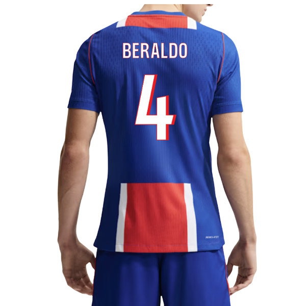 [DDJ] 2026-2027 PSG Authentic Aero-Fit Match Home Shirt (Beraldo 4)