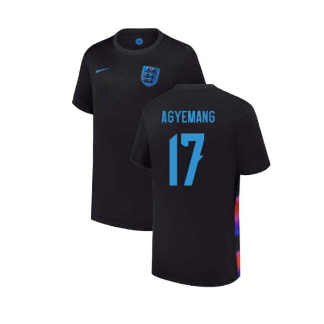 Low Cost 2025 England Womens Team Away Shirt (Kids) (AGYEMANG 17) Good Quality