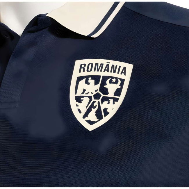 2025-2026 Romania Presentation Polo Shirt (Navy) Netherlands