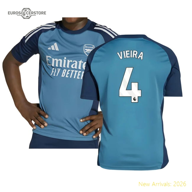 High-quality Arsenal Kids Vieira Jersey 2025-2026 Stretchy