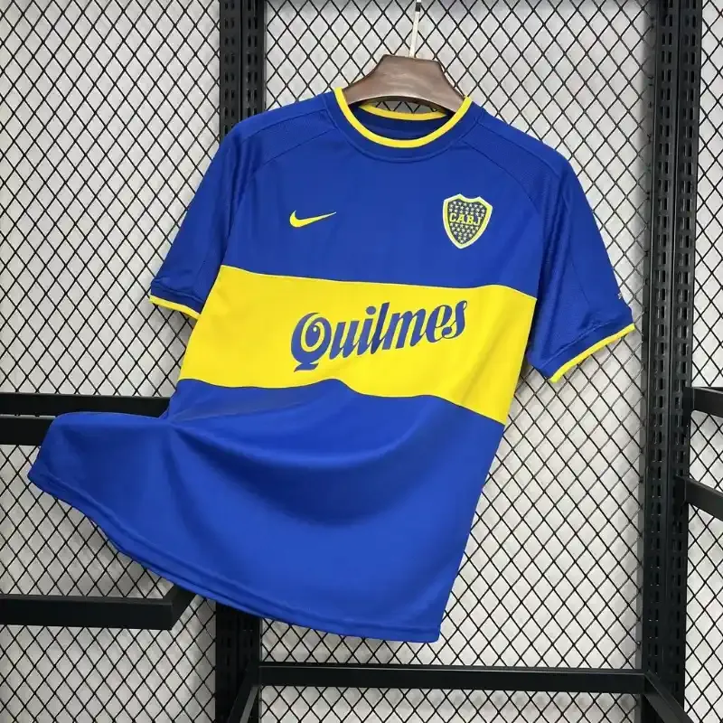 Cheap 2000-2001 Boca Juniors Jersey retro kit