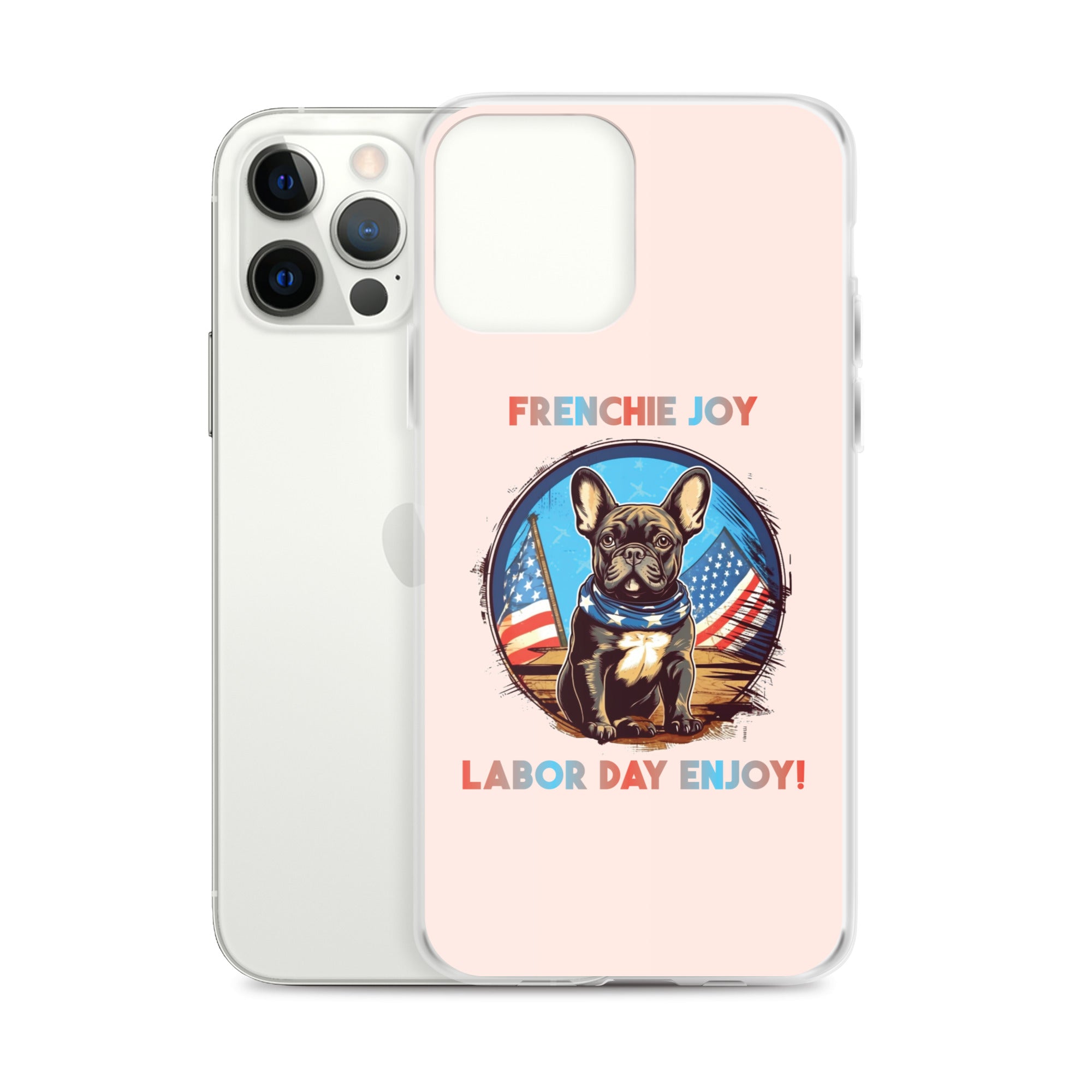 Cozy Frenchie Joy - Clear Case For Iphone® for French Bulldog Lovers