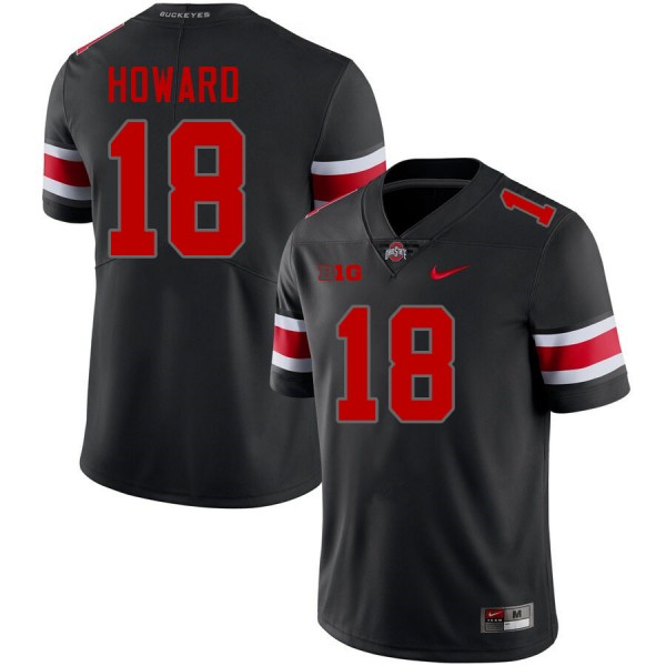 Men Ohio State Buckeyes Will Howard #18 Pro Replica - Budget