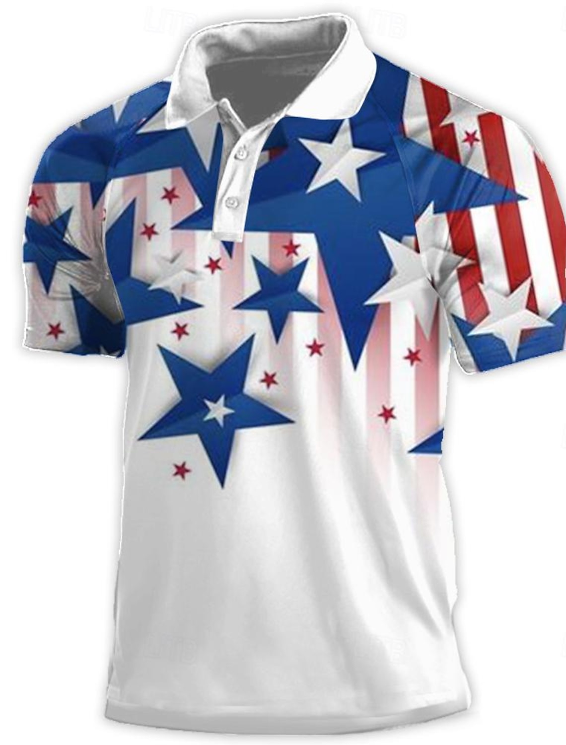 America's 250th Anniversary Men's Star Veterans Patriotic Polo Shirts