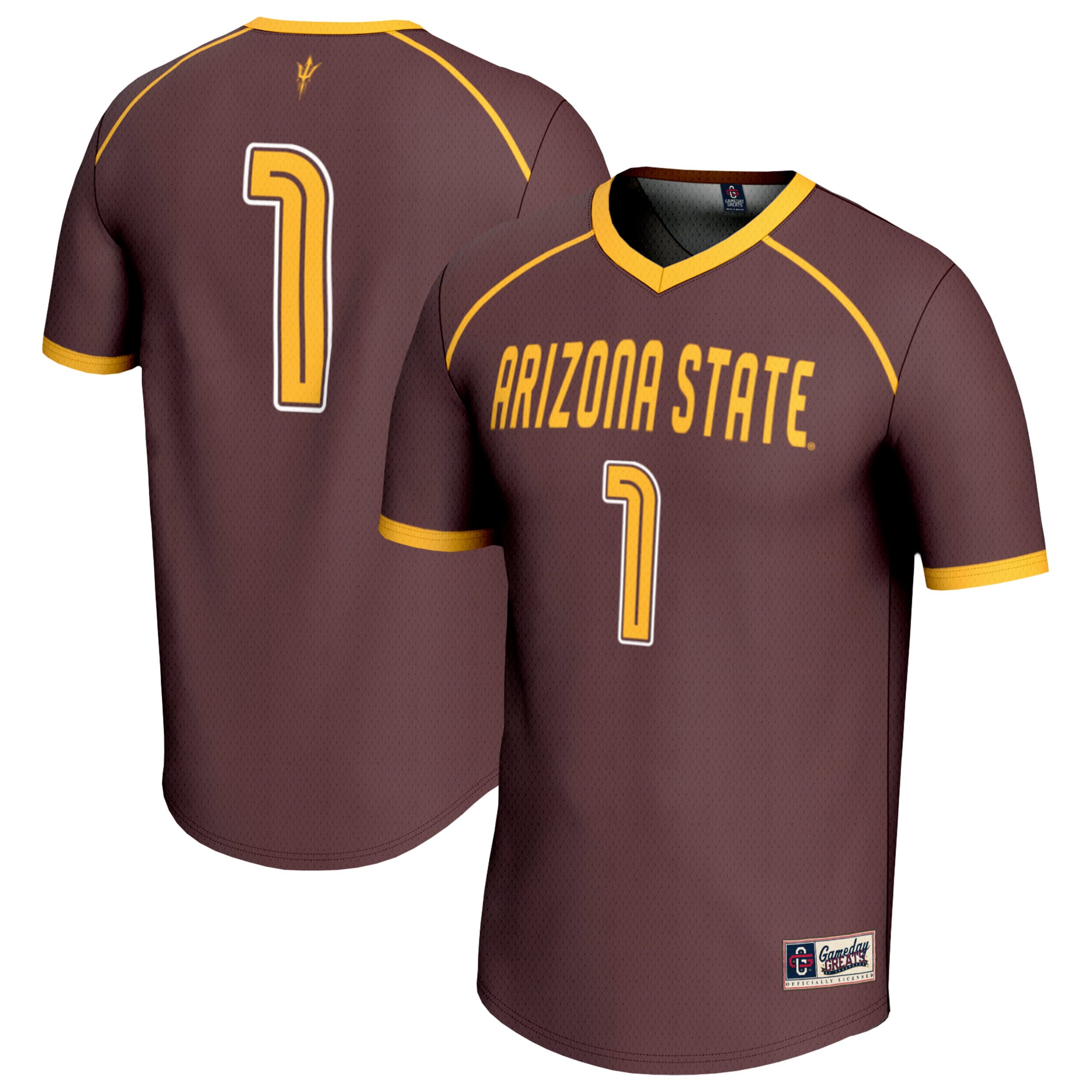 #1 Arizona State Sun Devils GameDay Greats Lightweight Women's Lacrosse Fashion Jersey - Maroon
