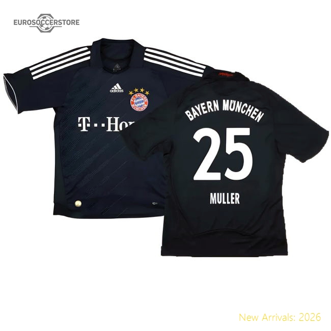 High-end Bayern Munich Away (excellent) S) (muller Jersey Athletic Fit
