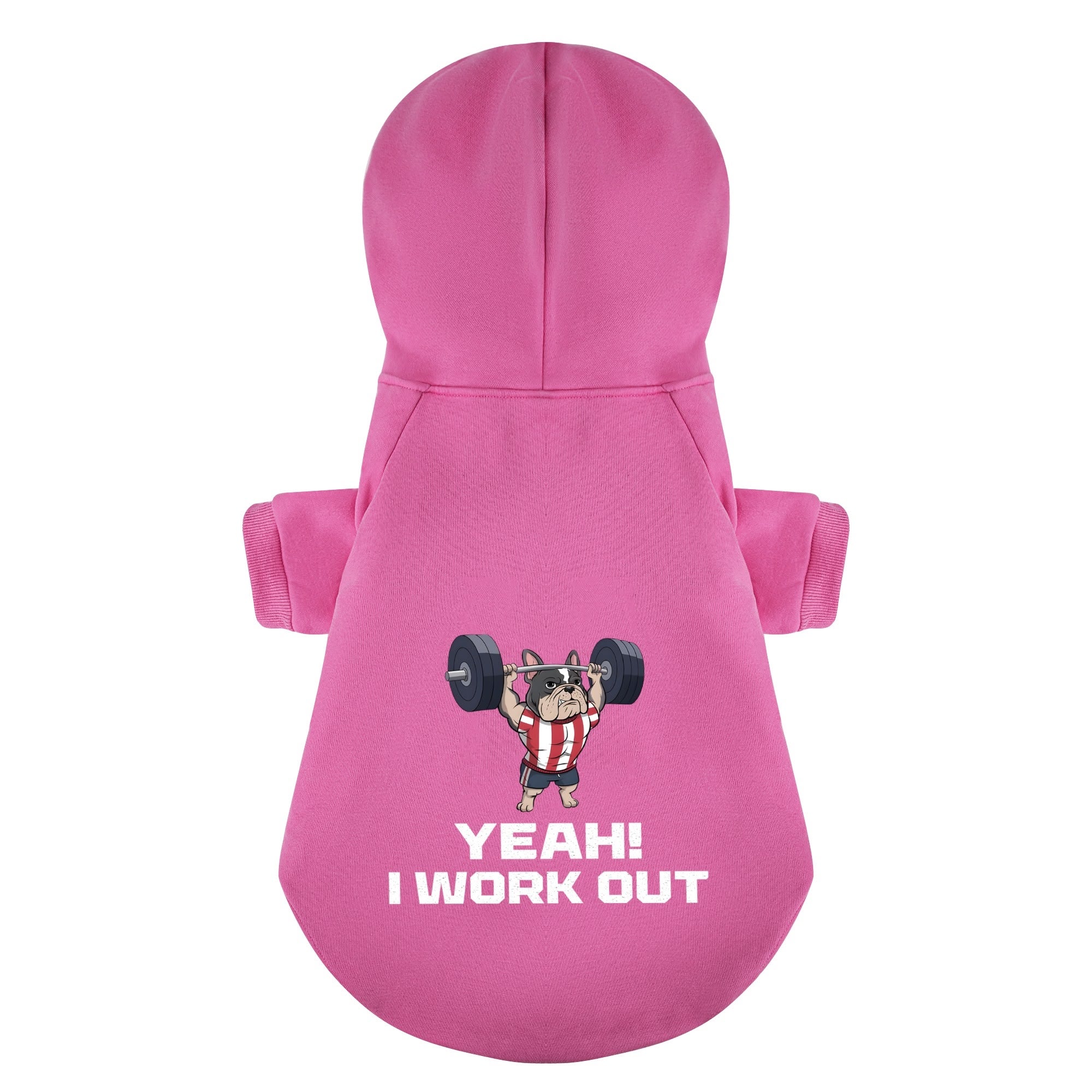 French Bulldog Yeah I Work Out Personalized French Bulldog Hoodies