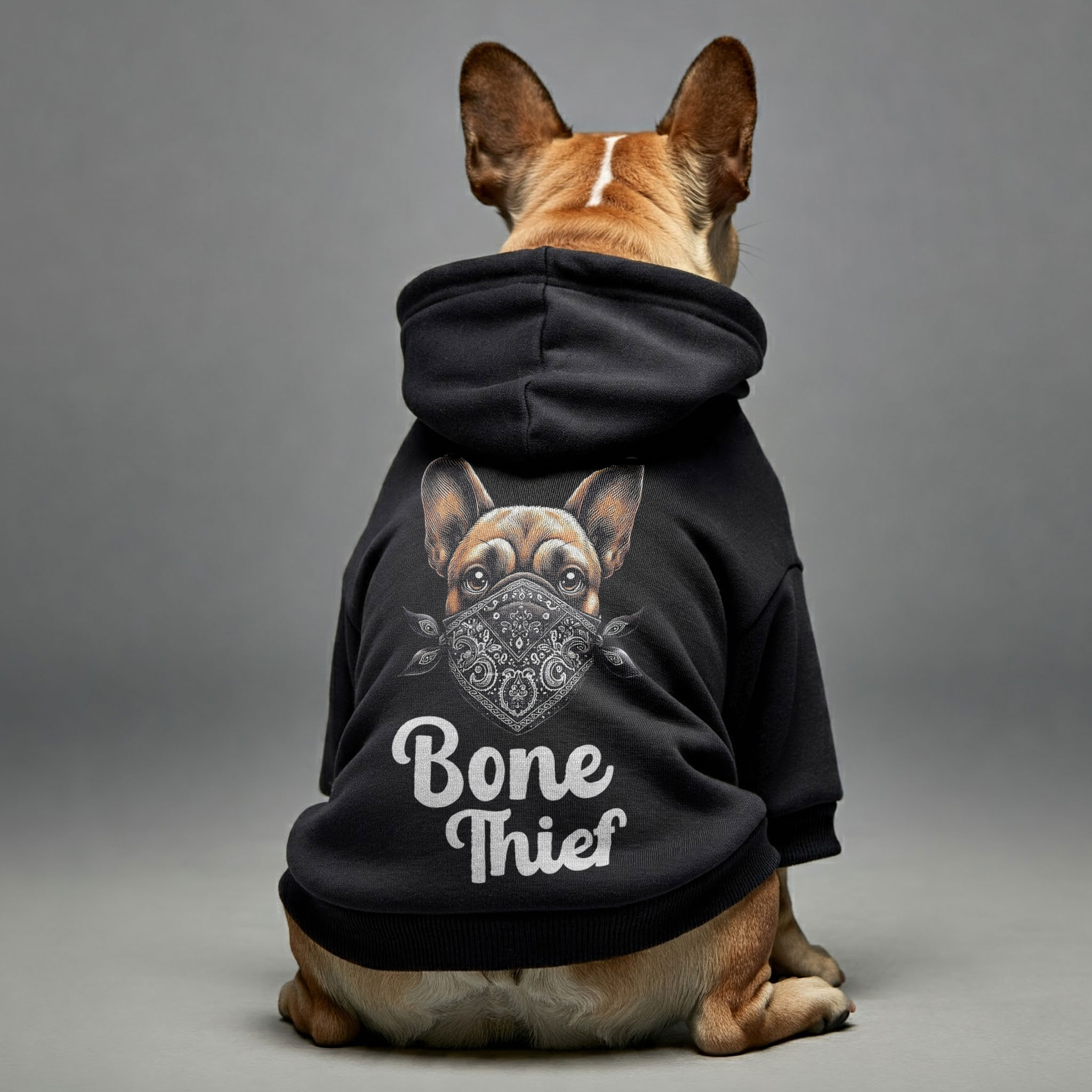 Bone Thief - Stylish Personalized French Bulldog Hoodies With Funny Quotes – Stylish, Cozy, And Premium 100% Cotton Indoor Comfort