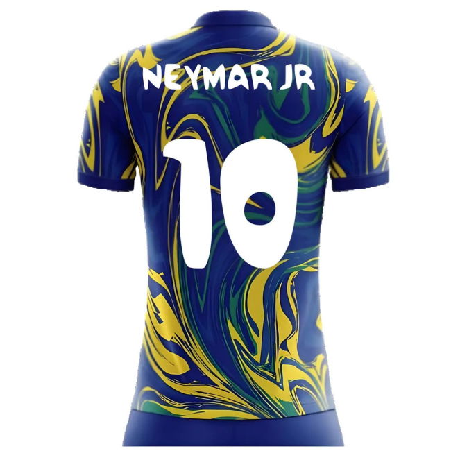 Neymar Jr 10 2025-2026 Brazil Football Team Away Strip
