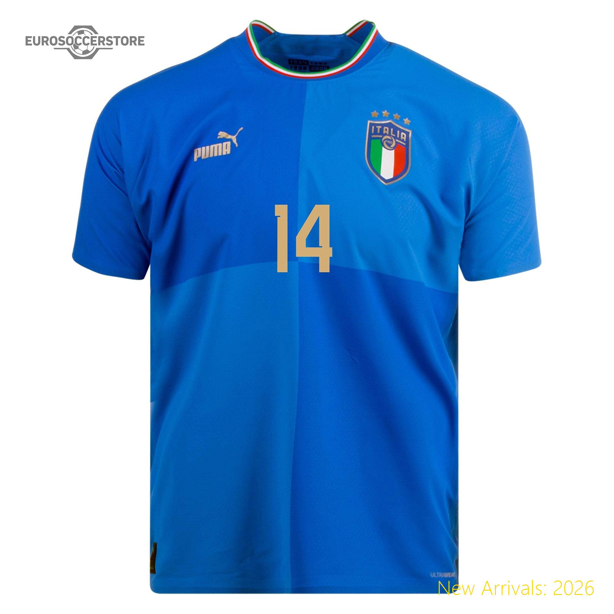 Official Team Merchandise Men Ita Team Top-grade Home Jersey 2022