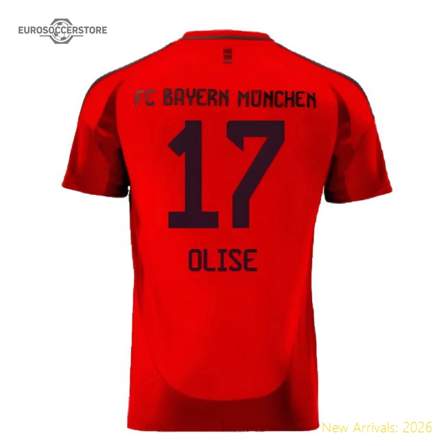 Bayern Munich Home Shirt (Olise 17) 2024-2025 Fan Edition